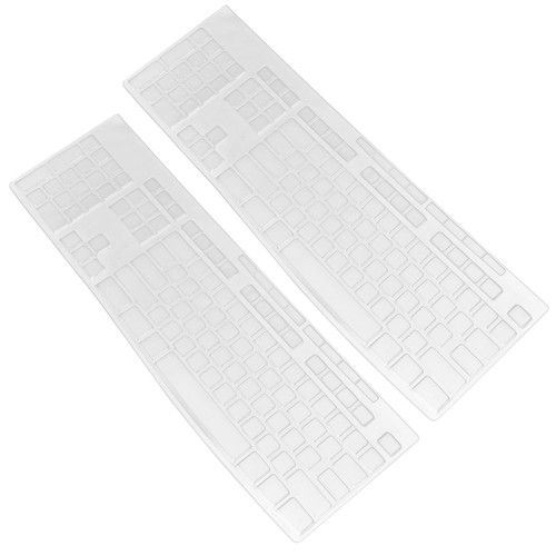 2 Pezzi Cover Tastiera Silicone Rialzato Riutilizzabile Adesivo Viaggio Pad Computer - Foto 6 di 12