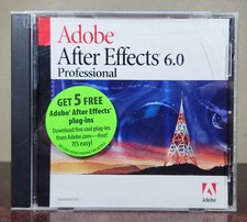 ADOBE AFTER EFFECTS 6.0 PROFESSIONAL SOFTWARE OLD STOCK, NEW SEALED, WORN CASE 