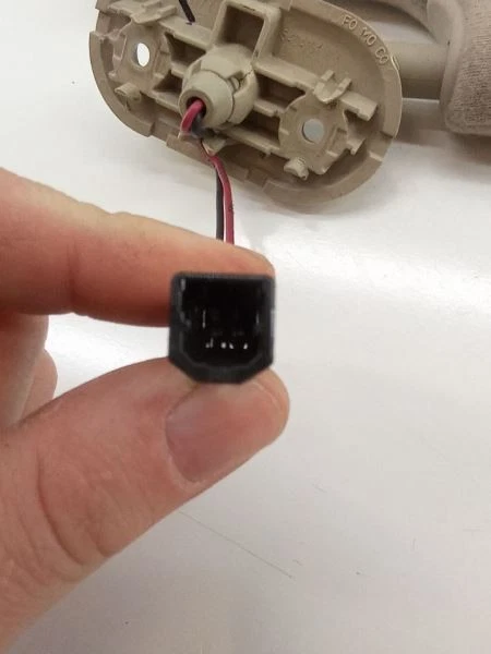 2006 FORD FUSION SUN VISOR SUN SHADE TAN CLOTH OEM USED TESTED - Image 4 of 4