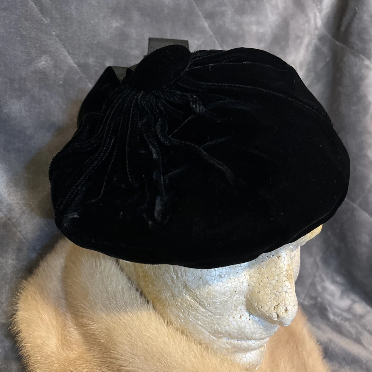Beret Velvet Original Vintage Hats for Women for sale | eBay display picture 1