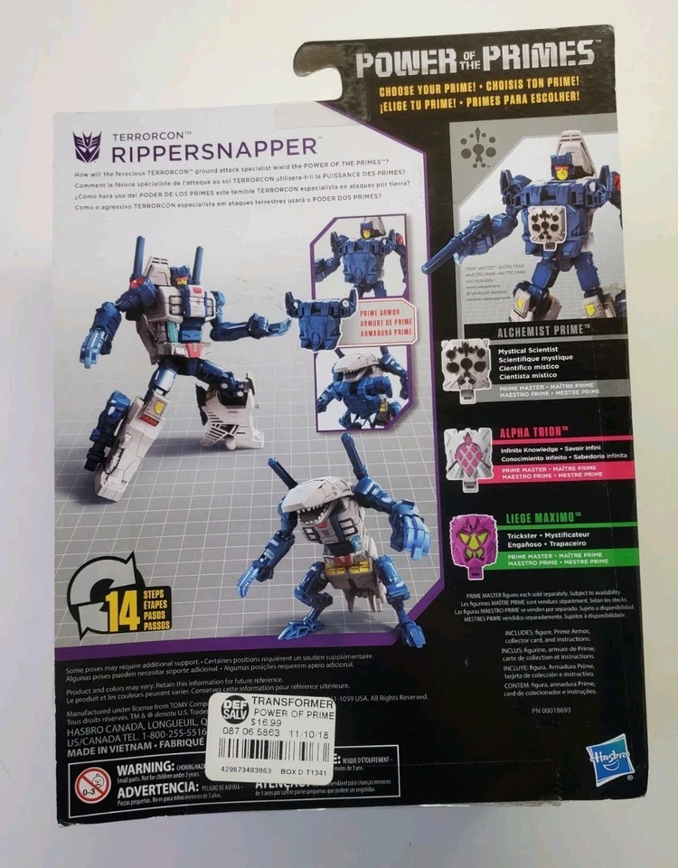 Transformers Power of the Primes Rippersnapper Hasbro POTP Deluxe Abominus - Image 4 of 4