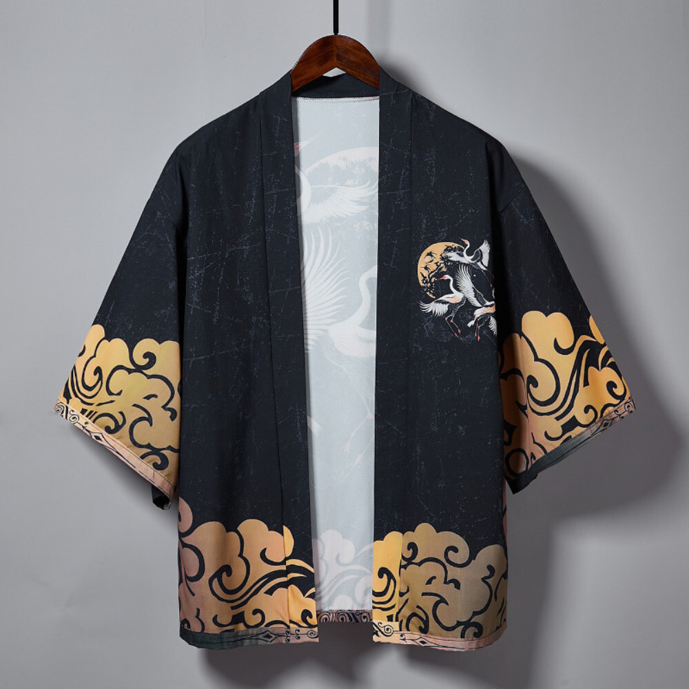 RUMAOZIA Happi Kimono Haori, Giacca Per Le Mezze Stagioni
