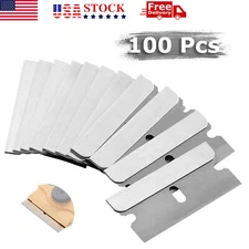 100PCS Razor Blades Single Edge Extra Sharp Heat Treated Safety Knife Scrapers