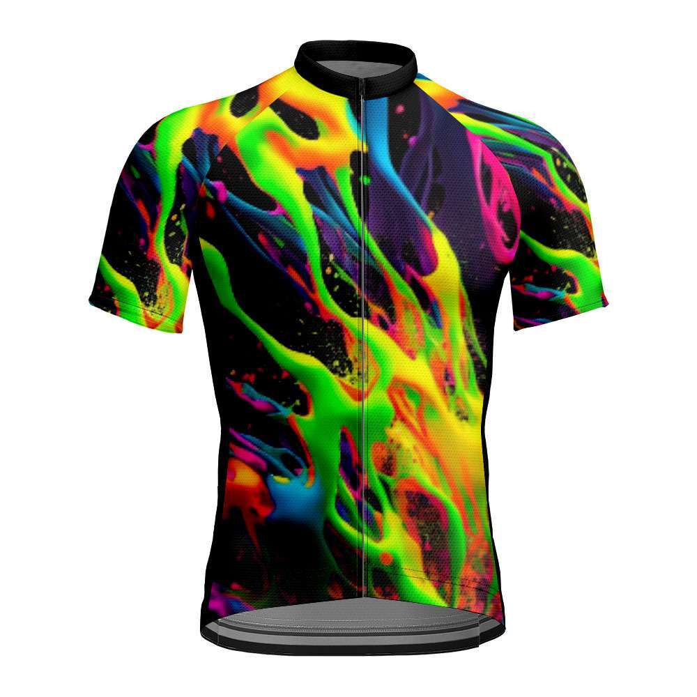 Men's Colorful Biking Jersey Short Sleeve Bike Bicycle