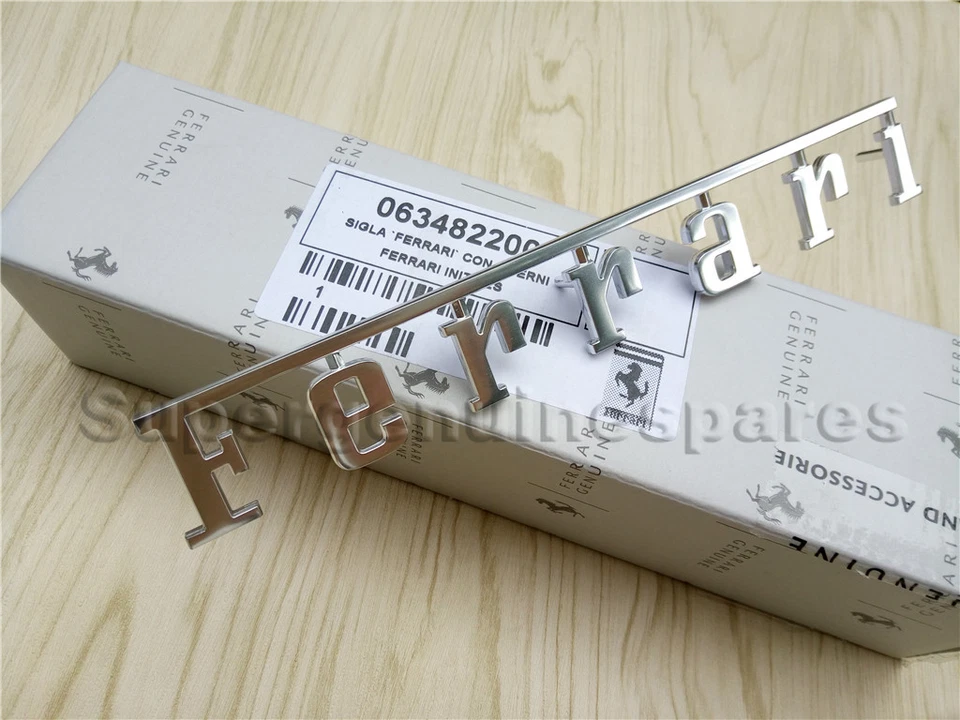 Original Ferrari 456 550 575 599 612 "Ferrari" Script Emblema 63482200 Nuevo Foto 4 de 4