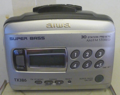 AIWA HS-TX388 Super Bass Stereo FM/AM/Cassette Player - ONLY RADIO