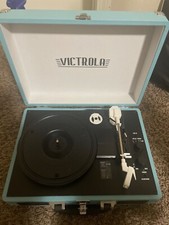 Victrola BT Suitcase Record Player With 3 Speed Turntable - Turquoise