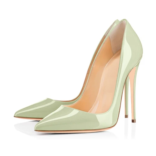Sexy Damen-Stiletto-High-Heels spitz zulaufend Büro OL Arbeit eleganter Schuh Übergröße - Bild 46 von 50