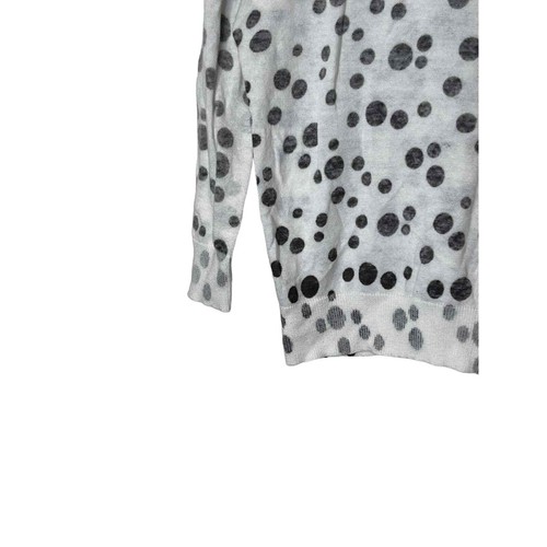 CAbi Dotty Inside Out Spot Cardigan Women Small Cotton Button Front 3/4 Sleeve - Picture 7 of 8