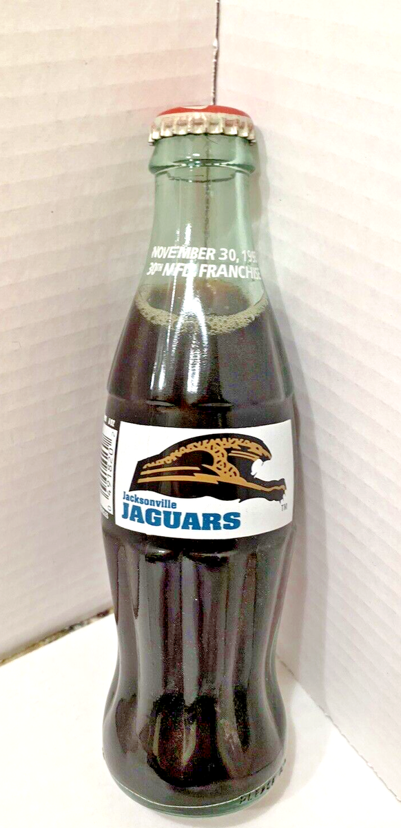 1993 Jacksonville Jaguars Franchise Commemorative 8oz Coke Coca
