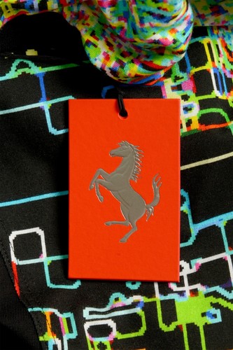 Scuderia Ferrari Men's "X-Spectrum" Printed Cotton Crewneck Short Sleeve T-Shirt - Picture 6 of 6