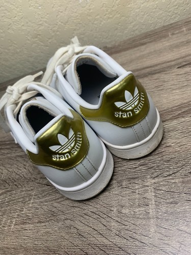 Adidas Originals Stan Smith Damenschuhe Größe 8 weiß/gold - Bild 4 von 10