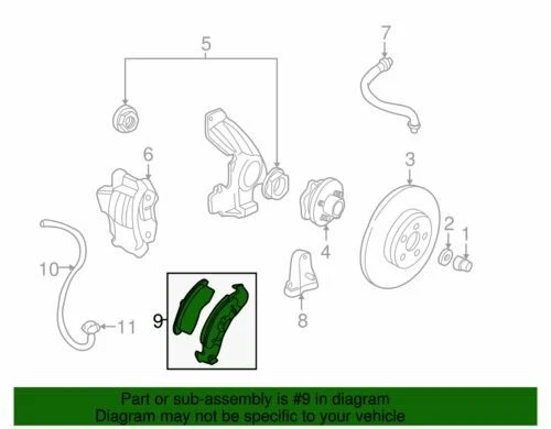 Genuine GM 1990-2005 Chevrolet Pontiac Oldsmobile Front Disc Brake Pads 19152705 — 第 2/2 张图片