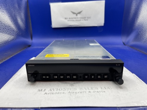 Garmin SL30 VHF NAV/COMM RADIO P/N 430-6040-303 WITH FAA FORM 8130-3