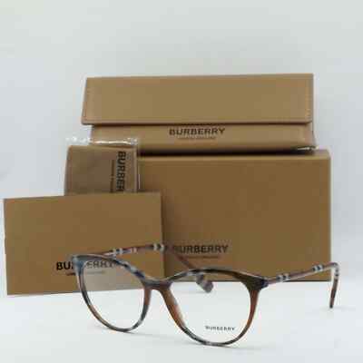 NEW AUTHENTIC BURBERRY BE2325 4005 Check Brown 53mm