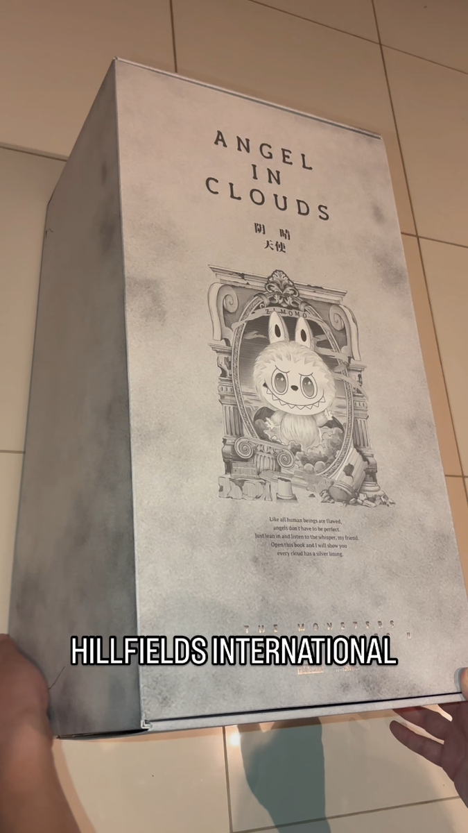 POP MART THE MONSTERS Angel in Clouds Labubu Vinyl Plush White