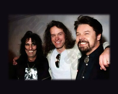 ALICE COOPER TED NUGENT BOB SEGER Detroit Rock n' Roll Music Icons 8x10 Photo