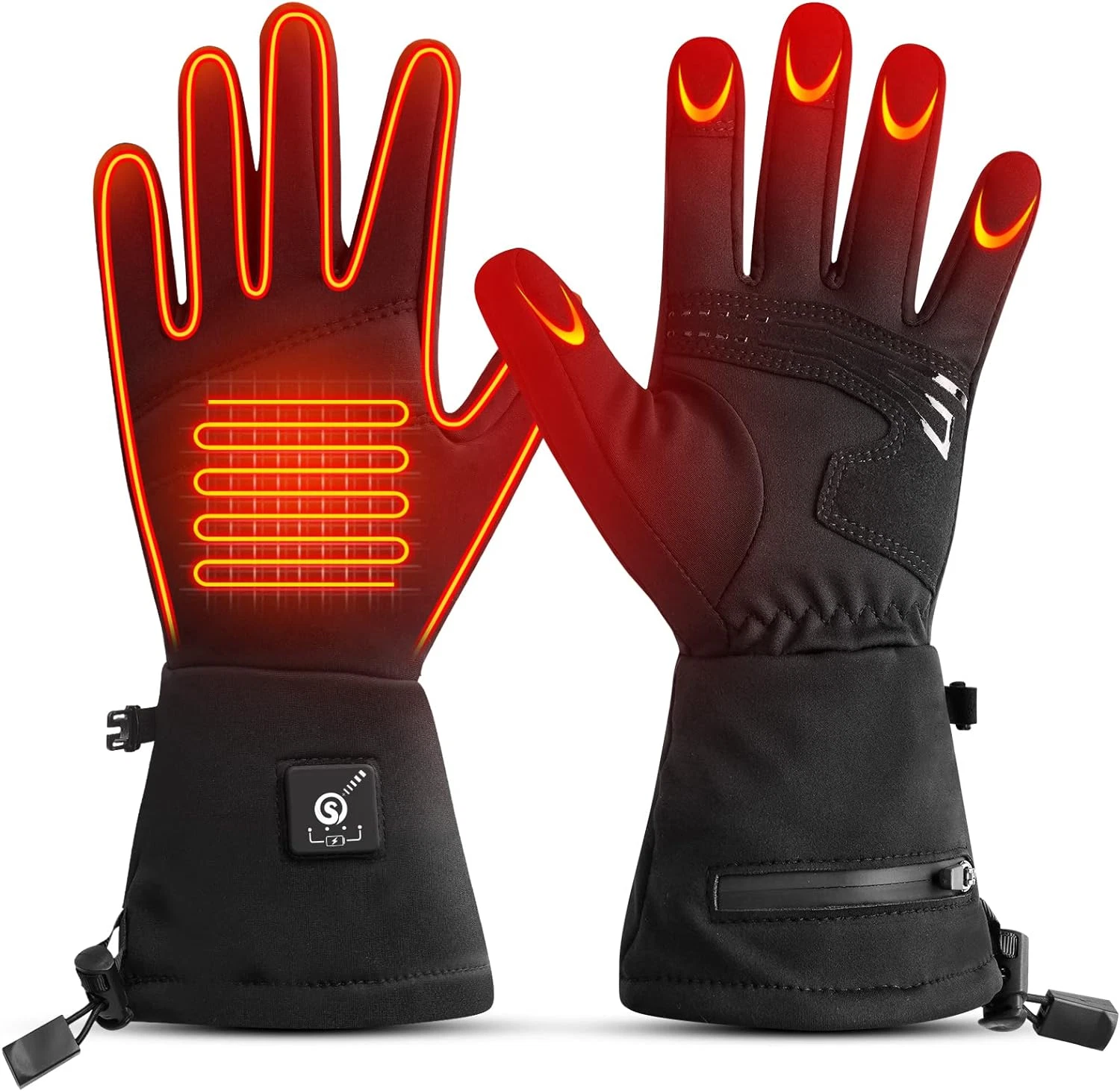 Heated Glove Liners for Men Women, Rechargeable Battery Electric Heated Gloves,