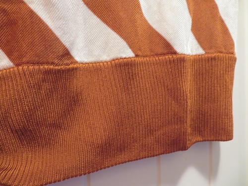 DOLCE & GABBANA Women's Orange Striped Boat Neck Top Shirt 42 Authentic Italy - Picture 4 of 14