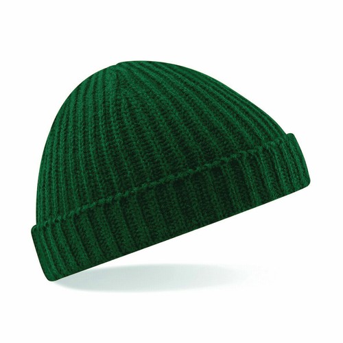 Costine A Beanie Cappello Rétro Coste IN Lana Sci Pescatore Verde Bottiglia  Nave | eBay