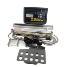 2Axis Digital Readout+2pc Glass Linear Scale Encoder for Milling Lathe CNC Kit