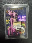 1 OZ PLAYBOY PLAY HARD Colorized Silver ART BAR  .999 FINE SILVER