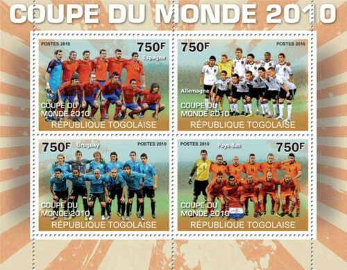 Togo 2010 MNH - World Football Cup 2010 (Spain, Germany, Uruguay). - Picture 1 of 1