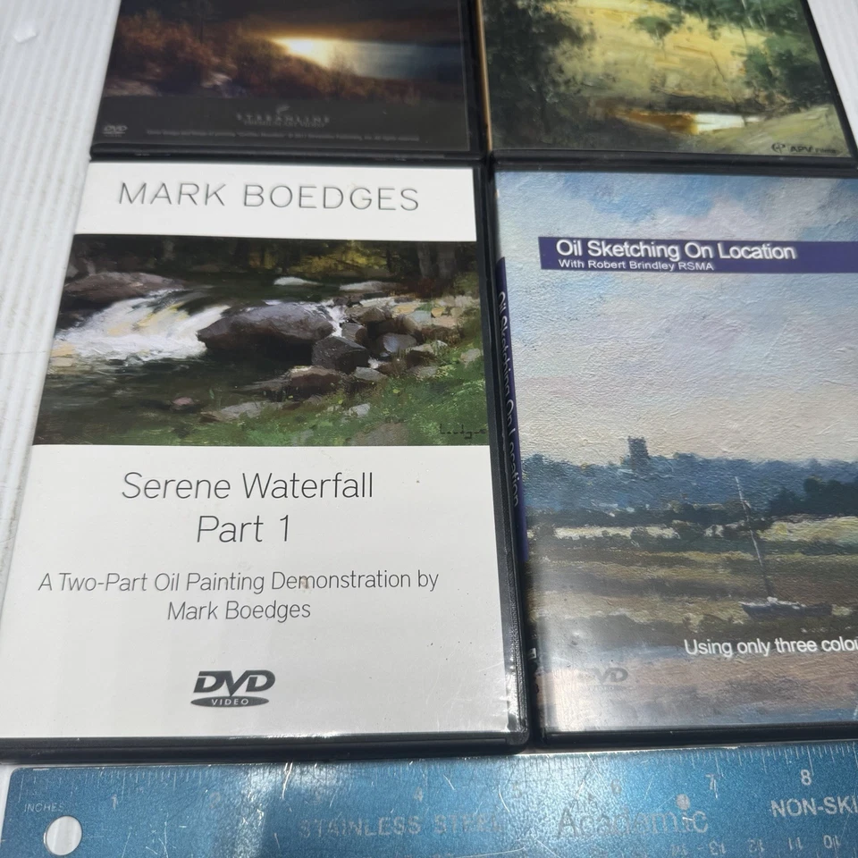 4 DVD-диска с инструкциями по живописи 2 для масла и 2 для акварели - Изображение 3 из 4