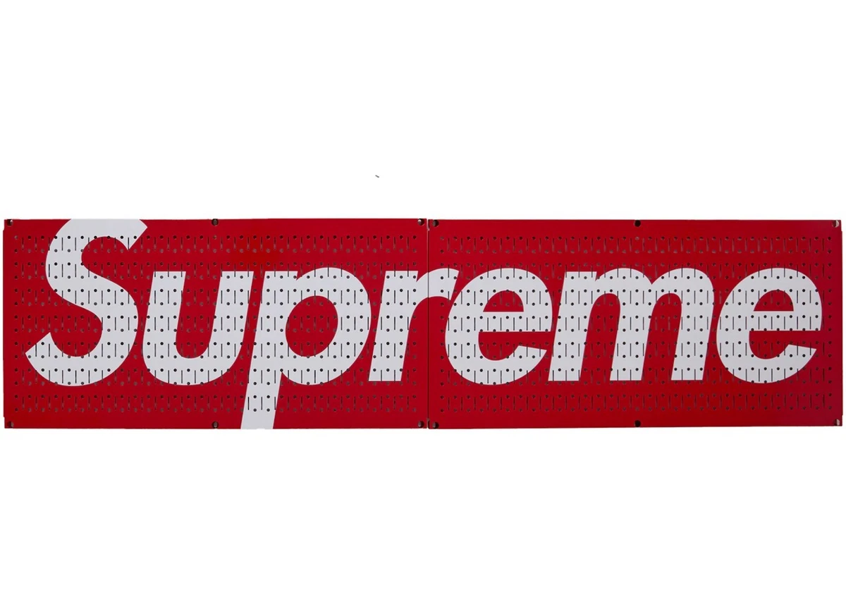 Supreme x Wall Control Pegboard Panel (Set of 2) Red SS26 NEW