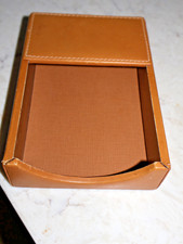 Vintage Mark Cross Carmel 7" x 4.5" Leather Note Pad Agenda Desk