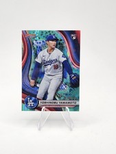 2024 Bowman's Best - Yoshinobu Yamamoto #34 Aqua Lava Refractor /199 (RC)