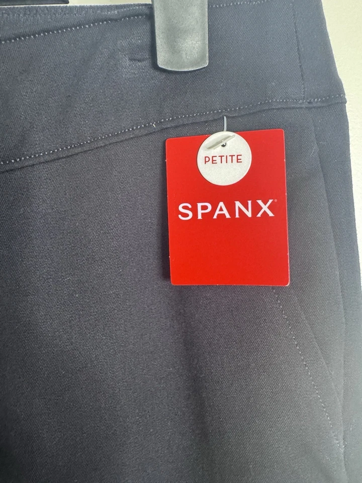 Pantalones modeladores SPANX On The Go ajustados rectos azul marino para mujer pequeños XL Foto 2 de 4