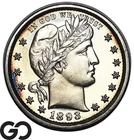 1893 Barber Quarter, PROOF, Solid Gem PR++, Solid Gem PR++, Only 792 PR Minted!