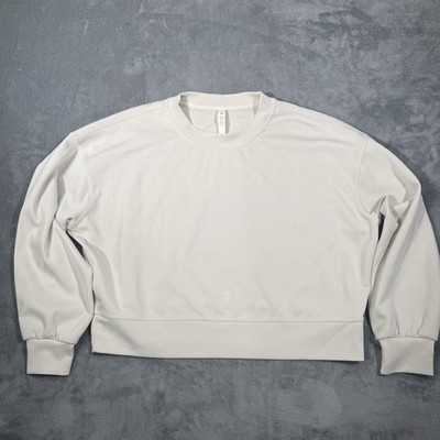 Lululemon Perfectly Oversized Cropped Crew Softstreme Sweatshirt Women s Size 8