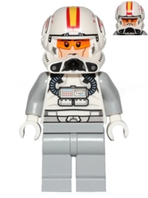 LEGO® Minifig sw0608 - Clone Trooper Pilot (Phase 2) - Light Bluish  Minifigur - Bild 1 von 1