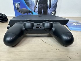 Sony PlayStation 4 Slim 500GB Black Console w/ Uncharted 4 Box - Tested & Works