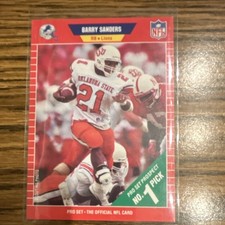 1989 Pro Set - Barry Sanders #494 Pro Set Prospect No. 1 Pick (RC) NFL