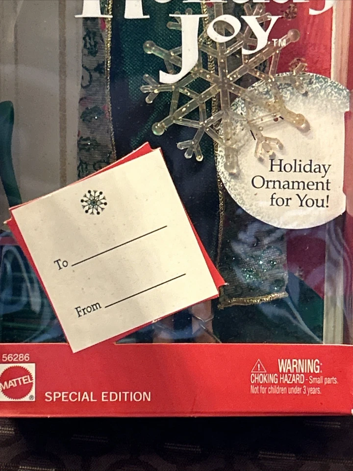 Barbie 56286 sin usar, en caja 2003 muñeca rubia Holiday Joy edición especial Foto 4 de 4