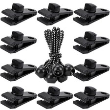 Tarp Clips Heavy Duty Lock Grip, 20 Pack Tarp Clamps, Shade Cloth Clips Faste...