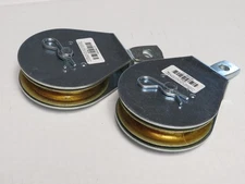 2  )  3 INCH SWIVEL EYE PULLEY FOR 1/2" ROPE,650 LB LOAD,1/2" ID EYE, ZINC PLATE