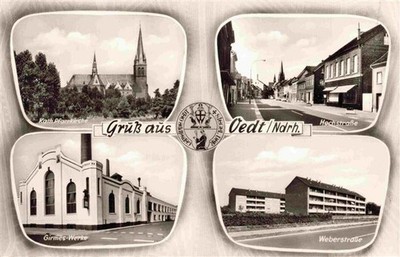Oedt Grefrath NRW Pfarrkirche Hochstrasse Girmes-Werke Weberstrasse