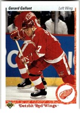 1990-91 Upper Deck #134 Gerard Gallant Detroit Red Wings NHL Hockey