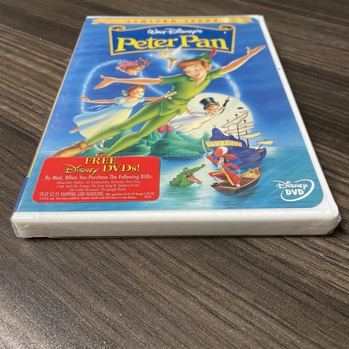 Walt Disney's Peter Pan Limited Issue (DVD, 1999) Brand New + Sealed - Foto 3 di 3