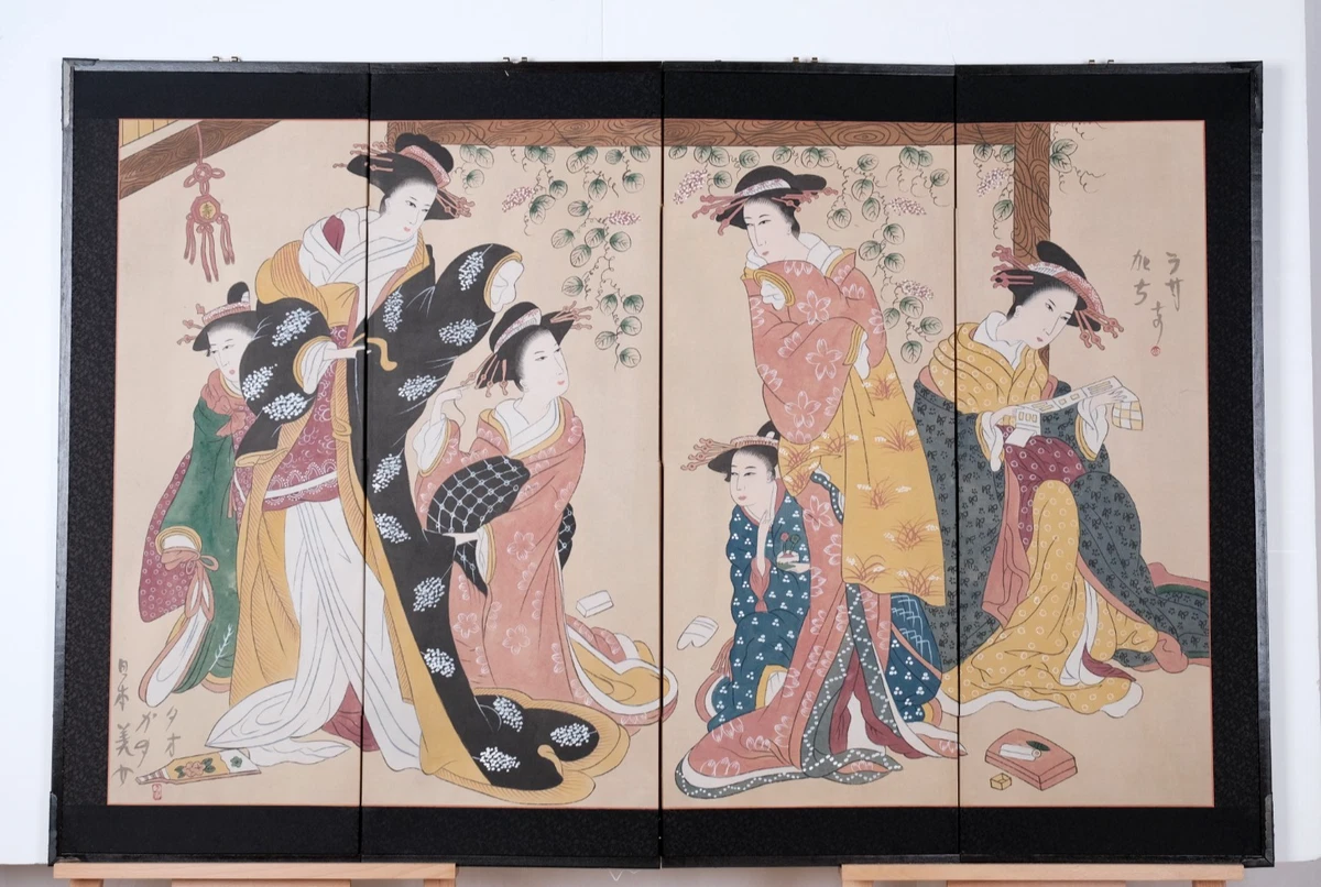 古董屏风在其他日本古董| eBay