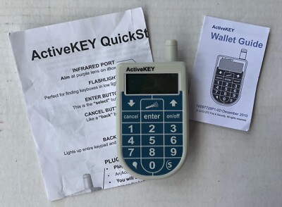 GE SUPRA ACTIVEKEY REALTOR KEYBOX KEY with INSTRUCTIONS, REQUIRES
