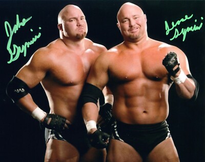 WWE Jake & Jesse The Gymini Dual Signed Tag Team Promo