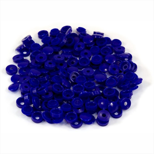20 COLOUR SMALL PLASTIC HINGED SCREW FOLD OVER COVER CAPS 6g/8g Gauge M3.5 & M4 - Picture 25 of 81