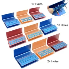 10/16/24 Hole Dental Burs Block Holder Disinfection Case For High Low Speed Burs