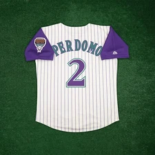 Geraldo Perdomo 2001 Arizona Diamondbacks Men's Alternate Ivory Throwback Jersey