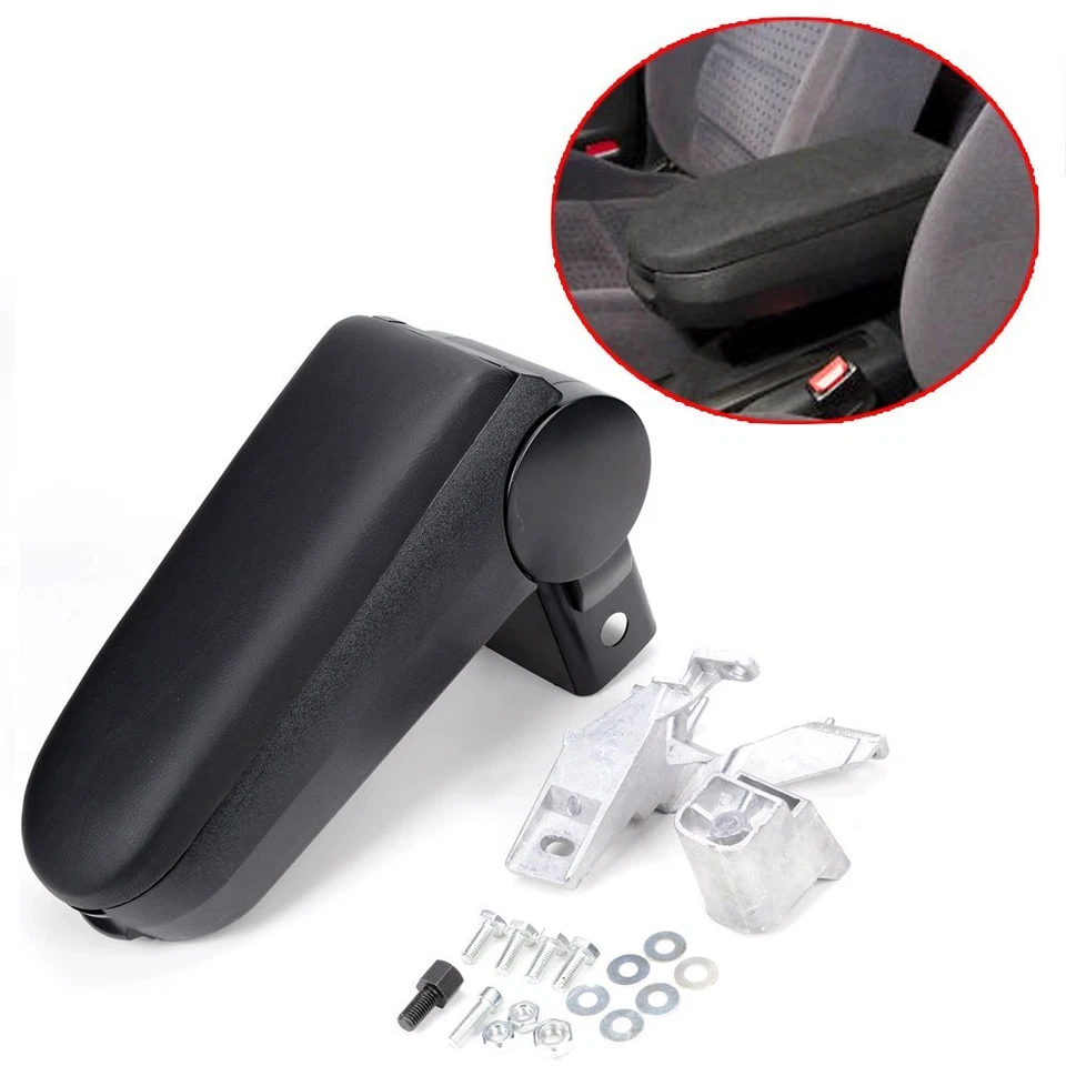 Leather Center Console Armrest Storage Box For 99-04 VW Jetta Bora Golf MK4 GTI - Изображение 3 из 4